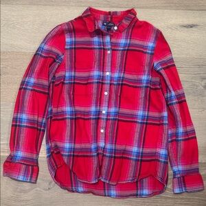 GAP Red Plaid Flannel Shirt